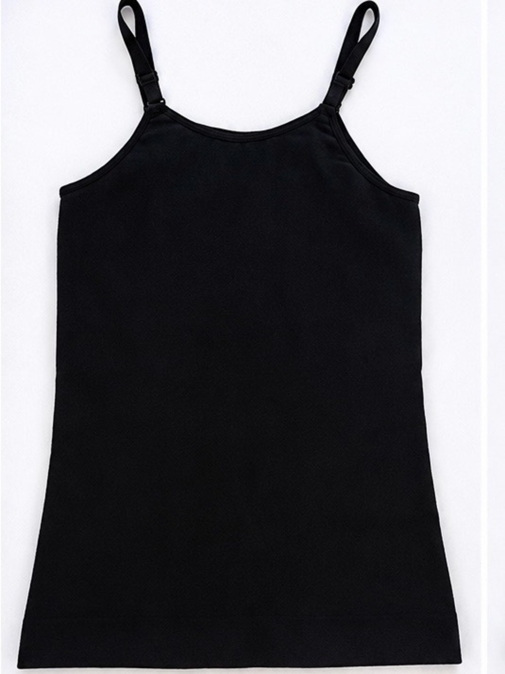 Shapermint Essentials Black Seamless Shaping Cami Tank Top Small